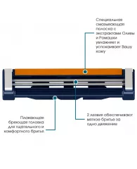 Сменные кассеты для бритья Dorco TNA3050  2-лезв.,SLALOM, увл.полоса 5шт/уп