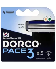 Сменные кассеты для бритья Dorco PACE3, 3 лез. TRA4040  4 шт/уп