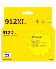 Картридж струйный T2 №912XL (IC-H3YL83AE)жел.для HP OJ 8010/8015/8020