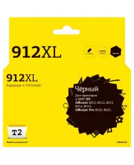 Картридж струйный T2 №912XL (IC-H3YL84AE)чер.для HP OJ 8010/8015/8020