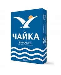 Бумага офисная А4, 80 г/м2, 500 л., марка В, ЧАЙКА, Россия, 162% (CIE)