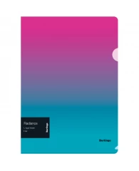 Папка-уголок Berlingo "Radiance", А4, 200мкм, розовый/голубой градиент