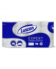 Полотенца бумажные Luscan Expert 3сл с тиснением и перф 4шт/уп