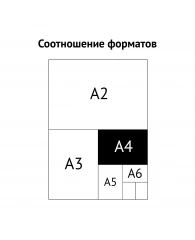 Папка на 4 кольцах OfficeSpace А4, 40мм, 500мкм, пластик, зеленая