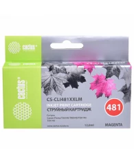 Картридж струйный CACTUS (CS-CLI481XXLM) для Canon Pixma TR7540/TR8540/TS6140, пурпурный