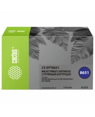 Картридж струйный CACTUS (CS-EPT8651) для Epson WF5190/5690, черный