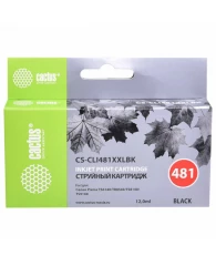 Картридж струйный CACTUS (CS-CLI481XXLBK) для Canon Pixma TR7540/TR8540/TS6140, черный