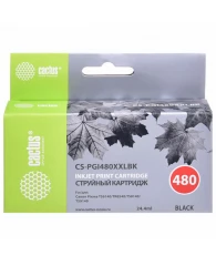 Картридж струйный CACTUS (CS-PGI480XXLBK) для Canon Pixma TR7540/TR8540/TS6140/TS8140, черный