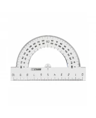 Транспортир 10см, 180° Стамм, прозрачный бесцветный