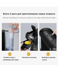 Кофемашина капсульная 4 в 1 NESPRESSO/DOLCEGUSTO/чалды/молотый HIBREW H1A, 1450 Вт, объем 0,7 л, чер