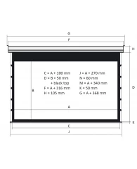 Kauber Blue Label Tensioned BT Cinema 122@quot, 16:9 152x270 дроп 50 см. Clear Vision