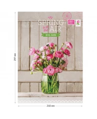 Тетрадь 80л., А4, клетка ArtSpace "Цветы. Spring in the air"