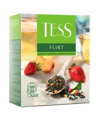 Чай Tess "Flirt", зеленый, 100 фольг. пакетиков по 1,5г