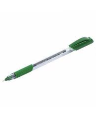 Ручка шариковая масляная BRAUBERG "Extra Glide GT", ЗЕЛЕНАЯ, трехгранная, узел 0,7 мм, линия письма