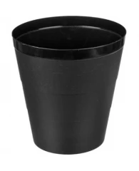 Корзина для мусора 14 л пластик черная (29х30 см)