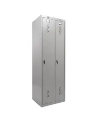 Шкаф металлический для одежды BRABIX "LK 21-60", УСИЛЕННЫЙ, 2 секции, 1830х600х500 мм, 32 кг, 291126