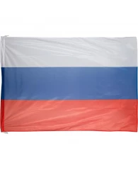 Флаг РФ 225х150 см, уличный, флажная сетка