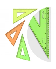 Треугольник 30°, 10см СТАММ "Neon", 04цв.