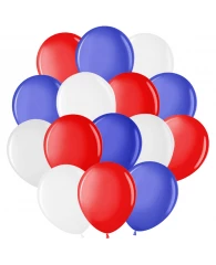Воздушные шары, 50шт., М12/30см, MESHU "Триколор", пастель, 3 цвета ассорти