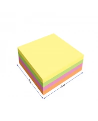 Самоклеящийся блок Berlingo "Ultra Sticky", 75*75мм, 320л., 4 неоновых цвета