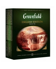 Чай Greenfield "English Edition", черный, 100 фольг. пакетиков по 2г