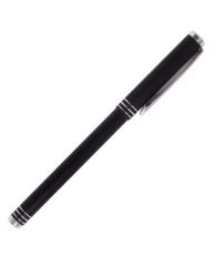 Ручка подарочная шариковая BRAUBERG Magneto, СИНЯЯ, корпус черный с хромированными деталями, линия п