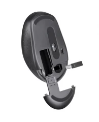 Мышь беспроводная DEFENDER Auris MB-027, USB, 3 кнопки+1 колесо-кнопка, оптическая, ч, 52027