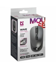 Мышь беспроводная DEFENDER Wave MM-995, USB, 3 кнопки+1 колесо-кнопка, оптическая, се, 52993