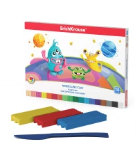 Пластилин ErichKrause® Cosmic Monsters 18 цв со стеком, 324г (коробка)