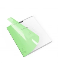 Тетрадь 18л ErichKrause® Классика CoverPrо Neon, зеленый пласт.обл. клетка