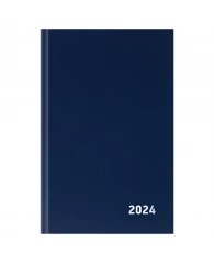 Ежедневник датированный 2024г., А5, 168л., бумвинил, OfficeSpace, синий
