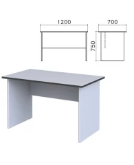 Стол письменный "Монолит", 1200х700х750 мм, цвет серый, СМ1.11