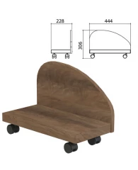 Подставка под системный блок "Приоритет", 228х444х306 мм, ноче милано, К-929