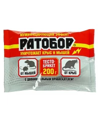 Ратобор тесто брикет 200г от грызунов 70602