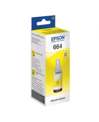 Чернила EPSON 664 (T6644) для СНПЧ Epson L100/L110/L200/L210/L300/L456/L550, желтые, ОРИГИНАЛЬНЫЕ, C