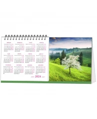 Календарь-домик настольный 2024 год Пейзаж (19х10 см)