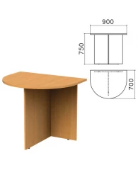 Стол приставной к столу для переговоров (640110) "Монолит", 900х700х750 мм, бук бавария, ПМ19.1