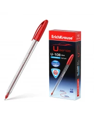 Ручка шариковая ErichKrause® U-108 Classic Stick 1.0, Ultra Glide Technology, цвет чернил красный