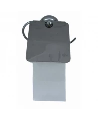 Держатель для туалетной бумаги металл с крышкой