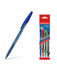 Ручка шариковая ErichKrause® R-301 Original Stick 0.7 чернил синий, черный, красный, зеленый