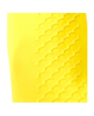 Перчатки латексные КЩС, сверхпрочные, плотные, хлопковое напыление, размер 8,5-9 L, большой, желтые,