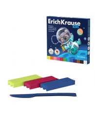 Пластилин 10цв ErichKrause Kids Space Animals 180г со стеком