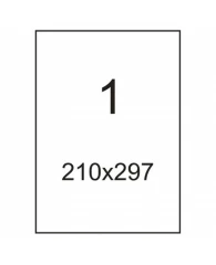 Этикетки самокл. ProMEGA Label BASIC 210х297мм А4  50 листов