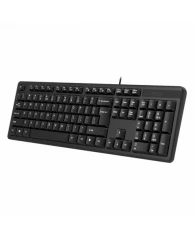 Клавиатура проводная A4TECH KK-3, USB, 104 кнопки, черная, 1530244