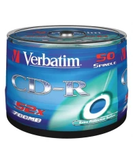 Носители информации CD-R, 52x, Verbatim Extra Protection, Cake/50, 43351