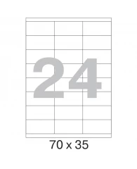 Этикетки самоклеящиеся Promega label 70х35 мм  24 шт. на листе А4 100 л/пач