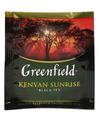 Чай Greenfield "Kenyan Sunrise", черный, 25 фольг. пакетиков по 2г