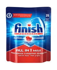 Таблетки для посудомоечной машины Finish "All in 1 Max", 25шт.