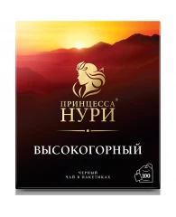 Чай Принцесса Нури "Высокогорный", черный, 100 пакетиков по 2г