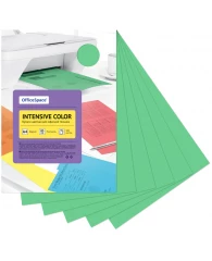 Бумага цветная OfficeSpace "Intensive Color", A4, 80 г/м², 100л., (зеленый)